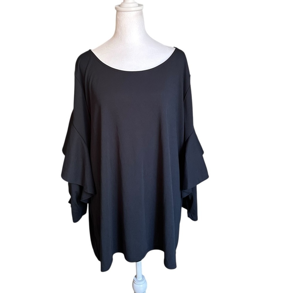 Eloquii Women's Ruffle Sleeve Top Size 26/28